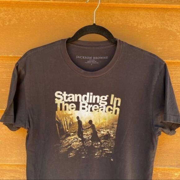 Jackson Browne Standing in the Breach Black Concert Graphic Tee Music Tshirt S - Picture 5 of 10